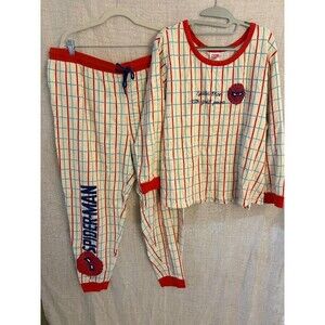 marvel spider man waffle knit pajamas